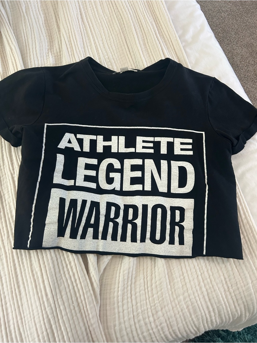 Soul cycle crop top- Athlete Legend Warrior